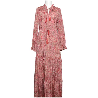 Maxi jurk (Rood, Meerkleurig) van Pom Amsterdam Viscose