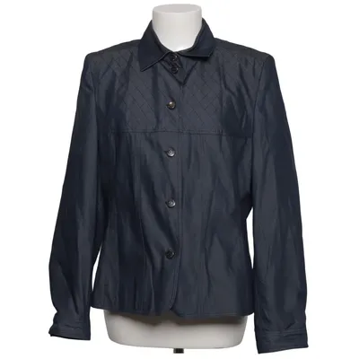Jacket (Blue) from Laura Lebek Cotton, Elastane, Polyamide