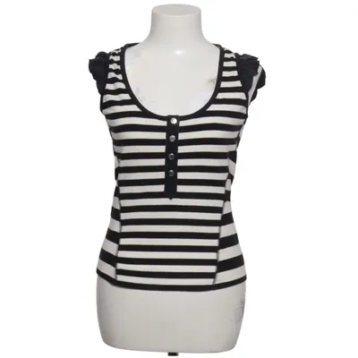 Top (Sort, Hvid) fra Karen Millen Bomuld, Elastan, Silke