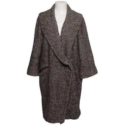 Coat (Brown, White) from Isabel Marant Acrylic, Polyamide, Polyester, Wool