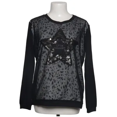 Sweatshirt (Black, Gray) from Sani Blu Elastane, Polyester, Viscose