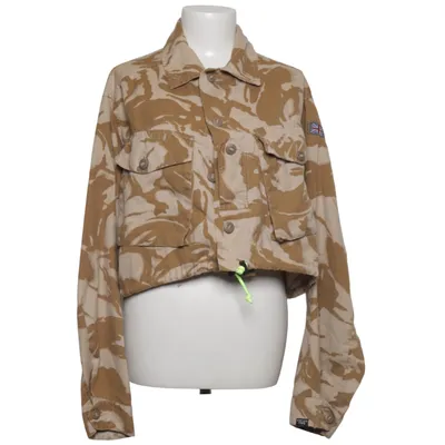 Jacket (Beige, Brown) from Vintage Supply Cotton, Polyester