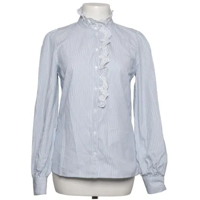 Blouse (Bleu, Blanc) de Sézane Coton biologique, Polyester