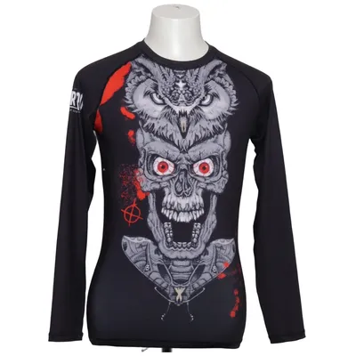 Langærmet t-shirt (Sort, Rød, Grå) fra Super Pro