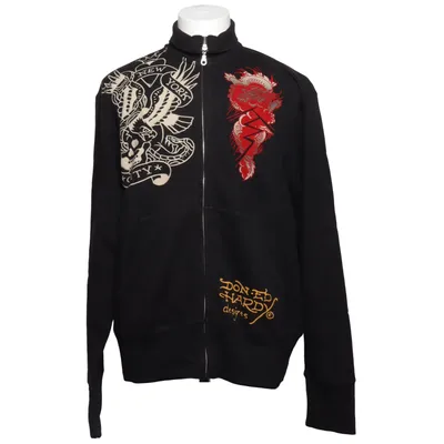 Huvtröja (Svart, Flerfärgad) från Ed Hardy Bomull