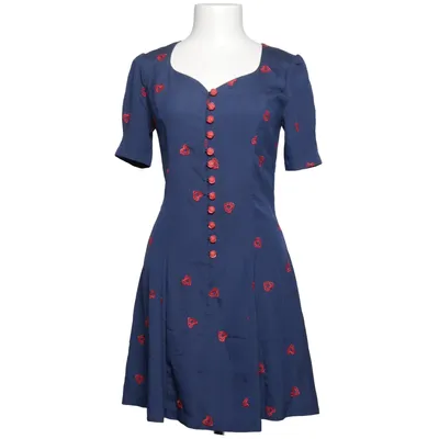 Dress (Blue, Red) from H.D Elastane, Polyester