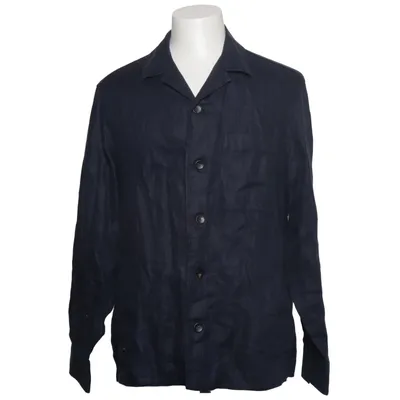 Overshirt (Blue) from Massimo Dutti Linen