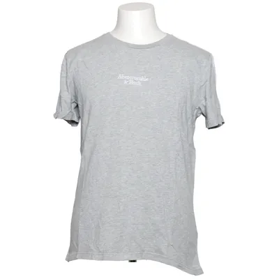 T-shirt (Grijs, Wit) van Abercrombie & Fitch Katoen