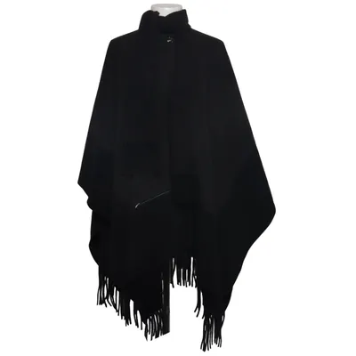 Poncho (Svart, Grå) från Damo Polyamid, Ull