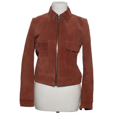 Läderjacka (Brun) från Mango Skinn, Polyester
