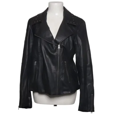 Biker jacket (Black) from Sheego Viscose