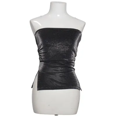 Tube top (Black, Silver) from Bershka Polyamide
