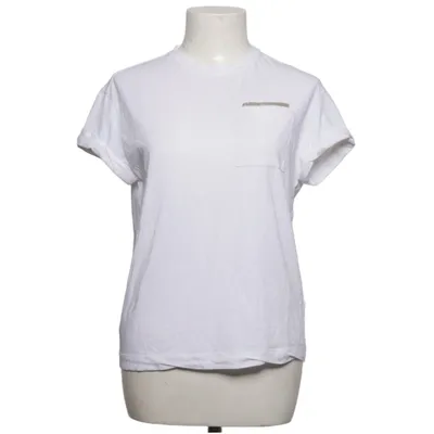 T-shirt (Vit) från Brunello Cucinelli Bomull, Elastan
