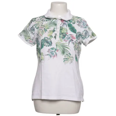 Polo shirt (White, Green, Multicolored) from Montego Cotton, Elastane