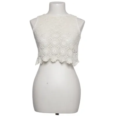 Crop top (Vit, Beige) från One Step Up Bomull, Polyester
