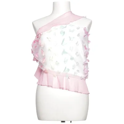 Crop top (Hvid, Pink, Flerfarvet) fra Iheartraves Elastan, Polyester
