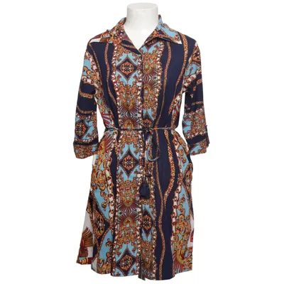 Robe (Bleu, Multicolore) de Maza Polyester, Soie