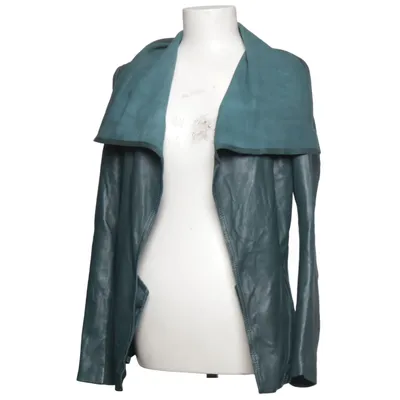 Læderjakke (Grøn) fra Avenue Foch Læder, Polyester