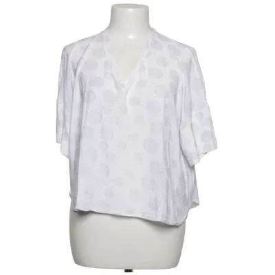 Top (White, Silver) from Nude Polyamide, Polyester, Viscose