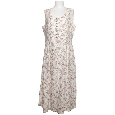 Dress (White, Multicolored) from Rose-Dirndl Cotton