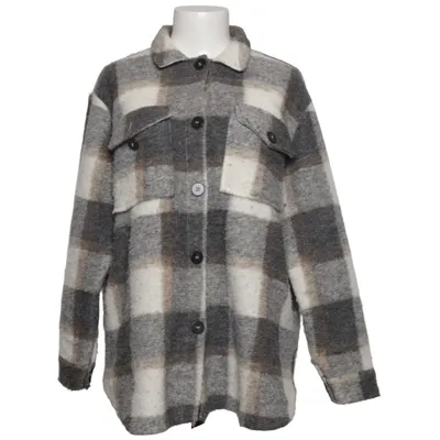 Överskjorta (Grå, Vit, Beige) från Broadway Polyester, Ull