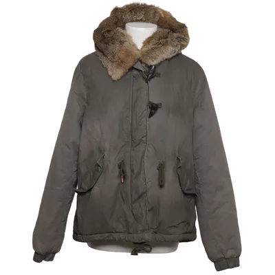 Parka (Grøn) fra IQ+ Berlin Bomuld, Polyester, Kaninpels, Viscose