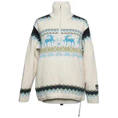 Fleece sweater (White, Blue, Green) from F.LLI Campagnolo Acrylic, Polyester, Wool