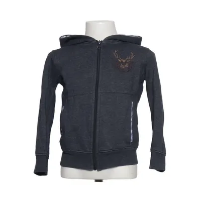 Hoodie (Gray, Blue) from Isar-Trachten Cotton, Polyester