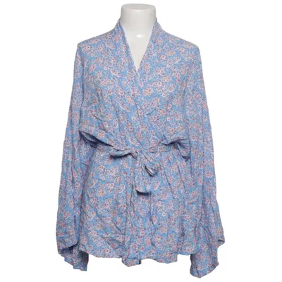 Wikkelblouse (Blauw, Meerkleurig) van Anna + Nina