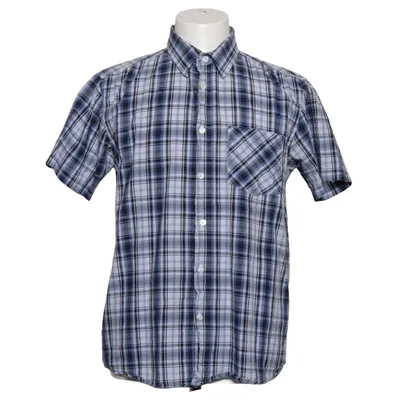Short sleeve shirt (Blue, White) from Tony Brown Cotton