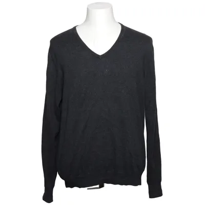 Pullover (Gray) from Strokesman's Cashmere, Cotton