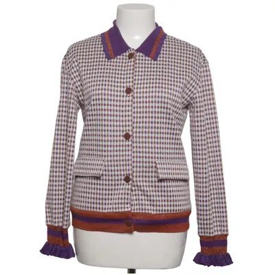 Cardigan (Lilla, Brun, Hvid) fra Rich & Royal Bomuld, Elastan, Metallfiber, Polyamid, Polyester