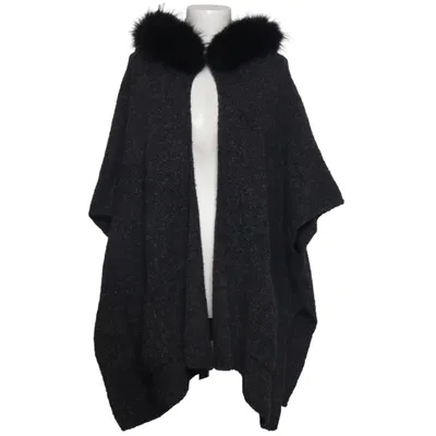 Cape (Grå) fra Luisa Cerano Elastan, Polyamid, Polyester, Uld