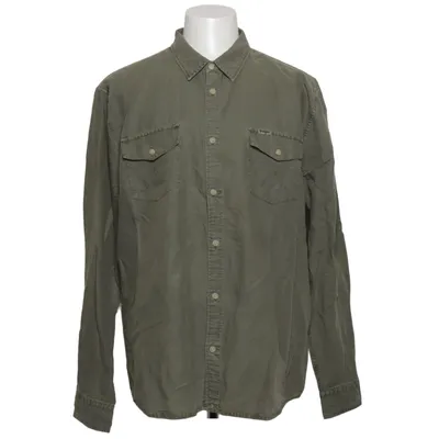 Chemise (Vert) de Wrangler Coton, Lin