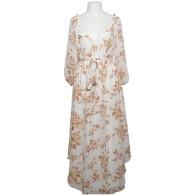 Maxi dress (White, Brown) from City Chic Polyester