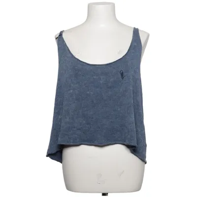 Crop top (Blå) fra Obey Propaganda Bomuld, Polyester, Viscose