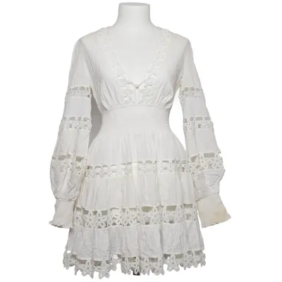 Robe (Blanc) de Zimmermann Coton, Polyester