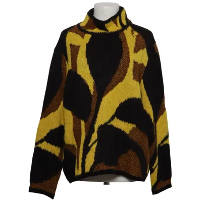 Sweater (Sort, Gul, Brun) fra Marc Cain Akryl, Alpacauld, Polyamid