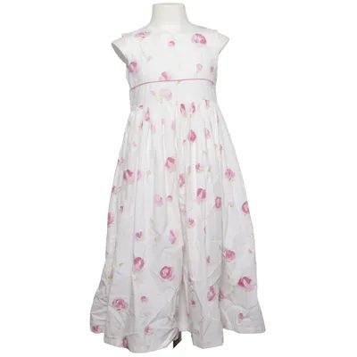 Dress (White, Pink) from St. Bernard Cotton, Nylon, Polyester