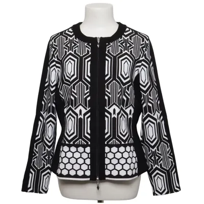 Jacka (Svart, Vit) från Tia Elastan, Polyamid, Polyester, Polyuretan, Viskos