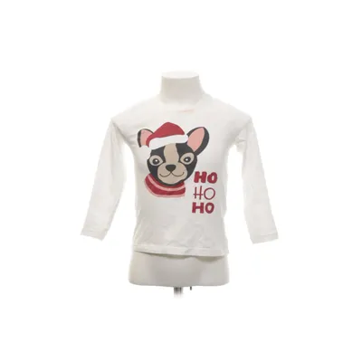 Langærmet t-shirt (Hvid, Flerfarvet) fra H&M Bomuld