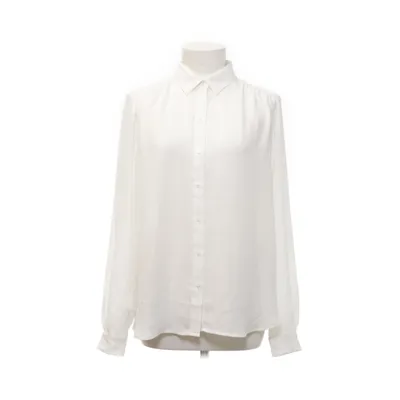 Chemise (Blanc, Bleu) de H&M Polyester