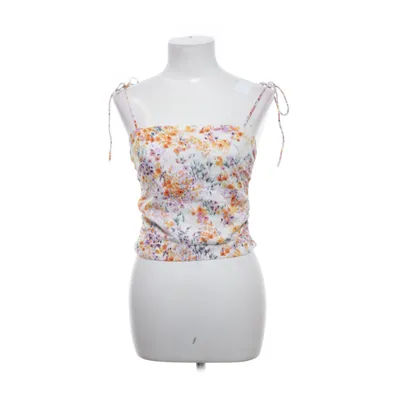 Crop top (Hvid, Flerfarvet) fra H&M Linned