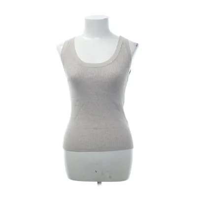 Top (Grå, Beige) fra H&M Basic Viscose, Polyamid