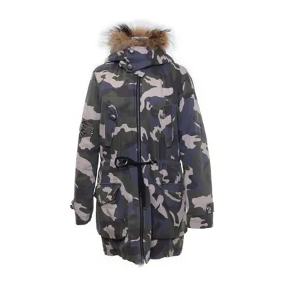 Dunjakke (Grøn) fra Julie Fagerholt Pels, Dun, Bomuld, Polyester, Viscose
