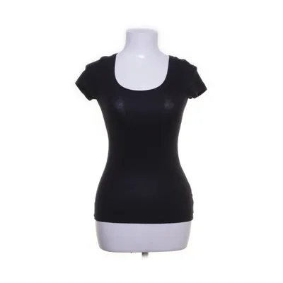 T-shirt (Noir) de H&M Basic Coton, Élasthane