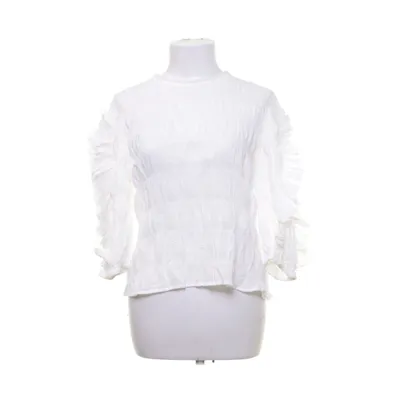 Blus (Vit) från Object Bomull, Elastan