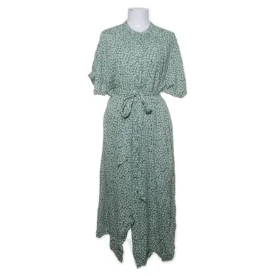 Långklänning (Grön, Vit) från H&M Viskos