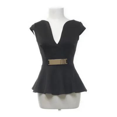 Peplumbluse (Sort) fra NLY One Elastan, Polyester