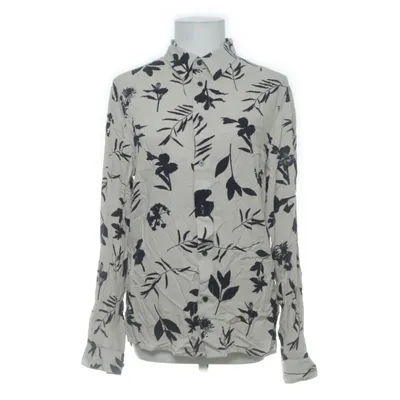 Shirt (Beige, Multicolored) from H&M Man Viscose
